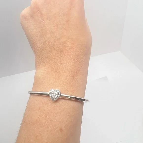 Praelinos Sterling Silver Heart Bracelet 925‎ - Picture 5 of 6